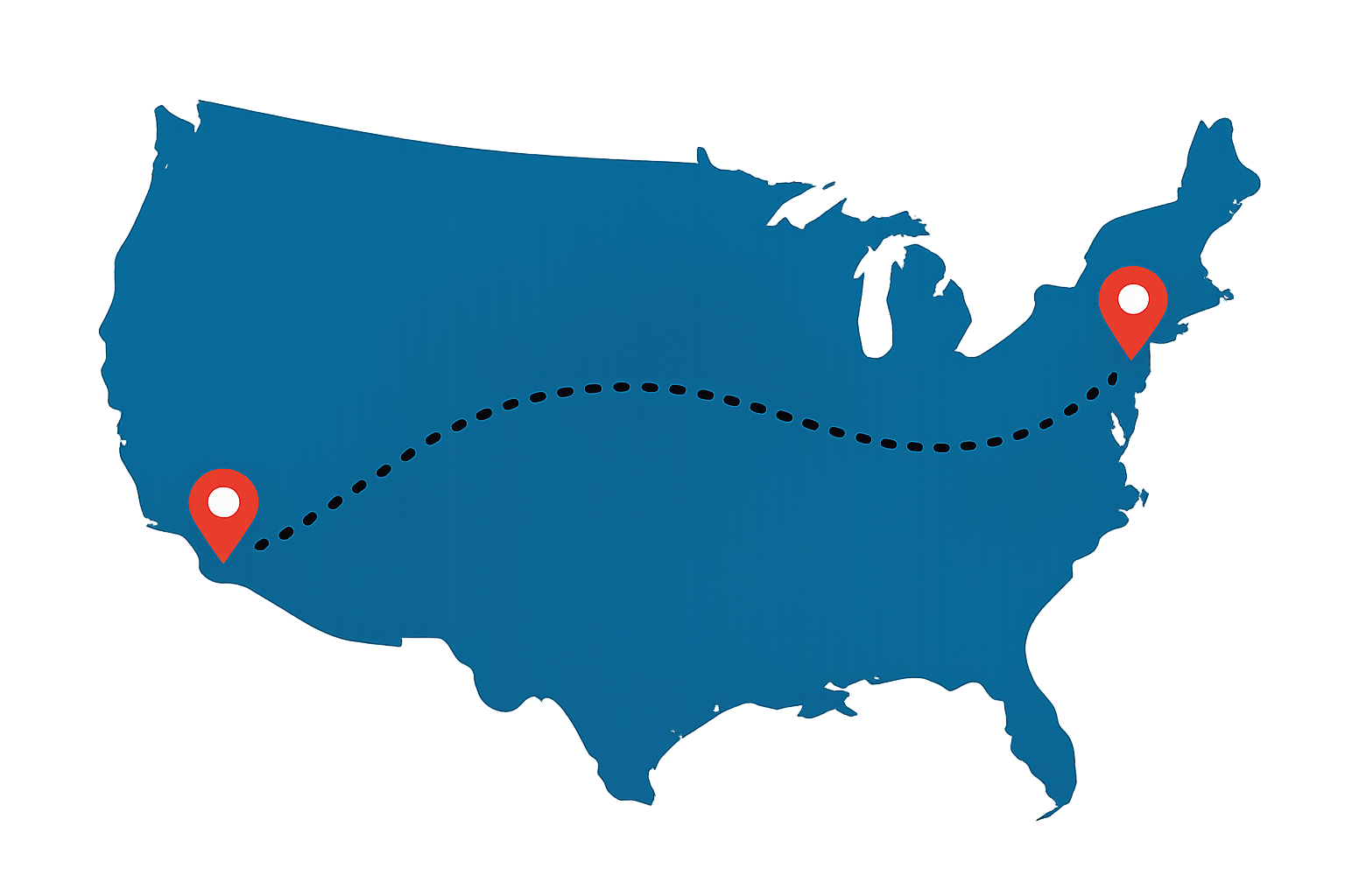 Shipment tracking across the United States