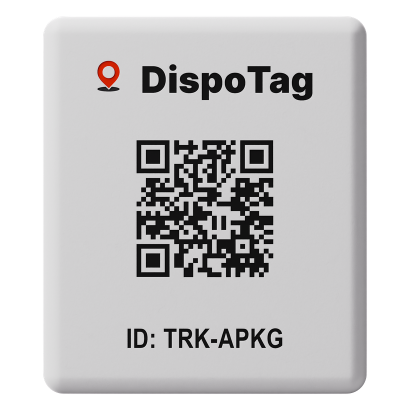 DispoTag tracker front view